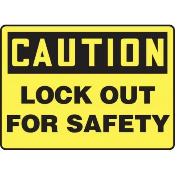 Accuform OSHA CAUTION LOCKOUTTAGOUT SIGN FRMLKT611VS FRMLKT611VS - main